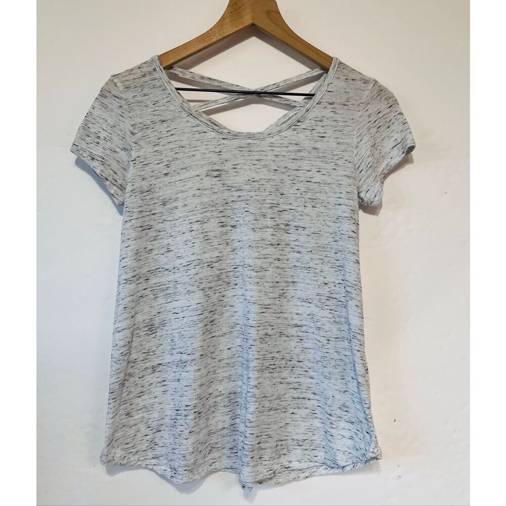 So Heathered Gray Short Sleeve Top   Size S